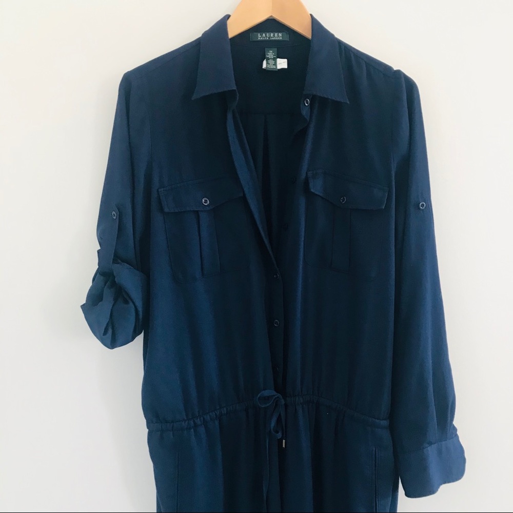 Lauren * Ralph Lauren jumpsuit.Size 14. Navy blue.